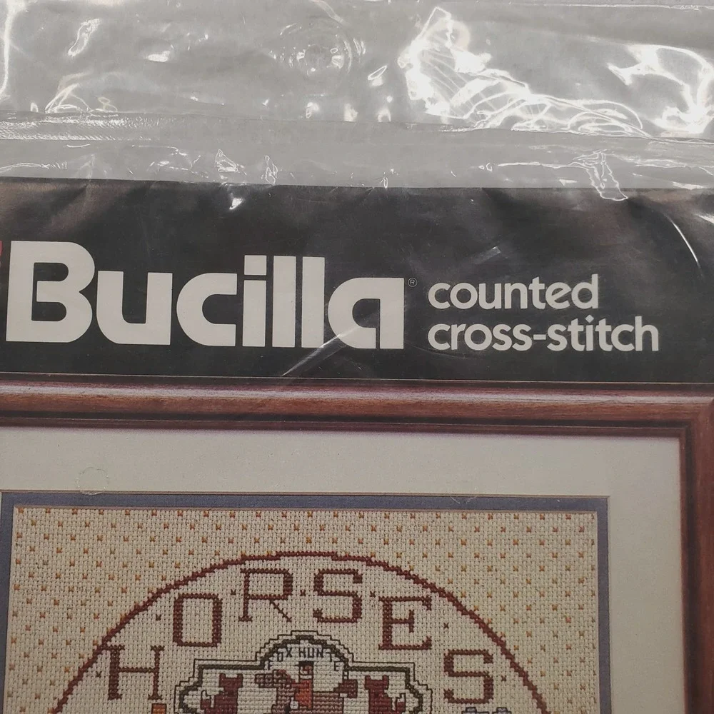 Bucilla HORSE COLLECTION Counted Cross‎ Stitch Kit Carousel Hobby NEW 40091